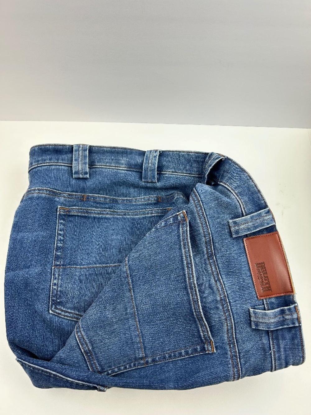 Duluth Mens Denim Jeans Double Flex Ballroom Standard Fit  48x32 RN #106803